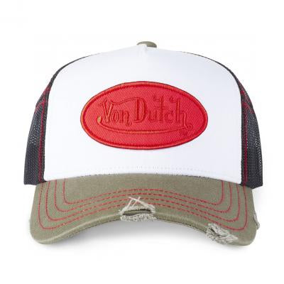 CASQUETTE NOIR KAKI BLANC ROUGE USED SUM VON DUTCH