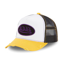 Charger l&#39;image dans la galerie, CASQUETTE NOIR BLANC JAUNE VIOLET USED SUM VON DUTCH
