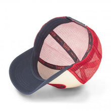 Charger l&#39;image dans la galerie, CASQUETTE BASEBALL BLEU CREME ROUGE VON DUTCH
