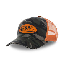 Charger l&#39;image dans la galerie, CASQUETTE CAMOUFLAGE KAKI ORANGE
