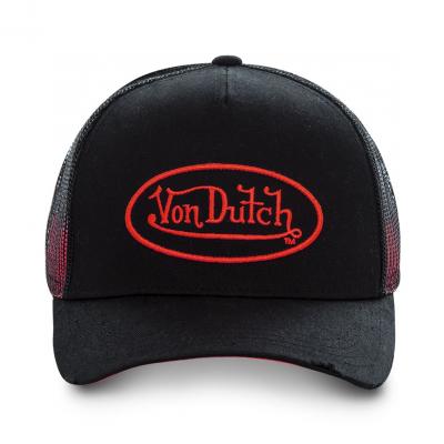 CASQUETTE USED NOIR ET ROUGE VON DUTCH