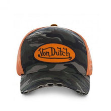 Charger l&#39;image dans la galerie, CASQUETTE CAMOUFLAGE KAKI ORANGE
