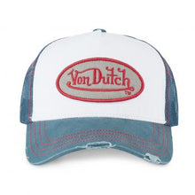 Charger l&#39;image dans la galerie, CASQUETTE BLEU BLANC ROUGE USED SUM VON DUTCH
