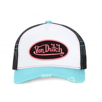 CASQUETTE TURQUOISE BLANC NOIR ROSE USED SUM VON DUTCH