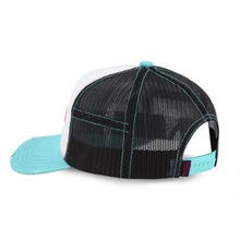 Charger l&#39;image dans la galerie, CASQUETTE TURQUOISE BLANC NOIR ROSE USED SUM VON DUTCH
