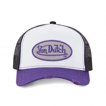 CASQUETTE VIOLET BLANC NOIR USED SUM VON DUTCH